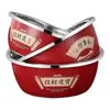 Tina de Acero Inoxidable Tina Gruesa para Cocinar Tina de Drenaje Cornucopia Tanque Ajustable Regalo Rojo Festivo Casa Nueva Boda