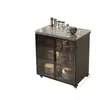 Gabinete de almacenamiento de cocina, mesa de corte de losa de roca, banco de trabajo, estantería de cocina, aparador, gabinete de almacenamiento y mostrador de isla móvil