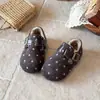 Zapatos Birkenstock para Niñas 2026 Invierno Nuevo Estilo Zapatos Casuales de Lana a Cuadros para Niños Zapatos de Algodón Cálidos con Felpa para Bebés Modernos