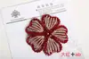 Acessório de Cabeça Grande Flor Artesanal Totalmente Bordado DIY, Broche para Bolsa, Flor Acessório de Roupa, Acessório de Cabeça Flor Camélia para Chapéu