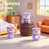 Pelúcia Urso Morango Veludo Roxo Acessório DIY Pingente Desenho Animado Fofo Decoração Versátil para Pendurar Chaveiro