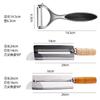 Cuchillo para pelar caña de azúcar, Cuchillo para pelar piña, Cuchillo comercial para pelar caña de azúcar, Cuchillo pelador de doble propósito de acero inoxidable, Herramienta para pelar