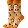 Calcetines de otoño e invierno de Amazon para mujer, calcetines de animales, calcetines de frutas, calcetines de marea para hombre, calcetines de comida divertidos.