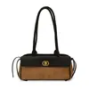 Bolso de hombro tipo baguette acolchado estilo Chanel transfronterizo para mujer, gran capacidad, elegante y versátil, adecuado para ir al trabajo, bolso de hombro único para mujer