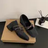 Zapatos Grises Peludos con Tacón Grueso que Aumentan la Altura Interior para Mujer, Nuevos Zapatos de Invierno Estilo Coreano de Hada Mary Jane, Zapatos de Algodón Cálidos con Forro de Felpa