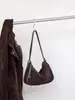 Bolso transfronterizo de cuero esmerilado vintage, gran capacidad, nuevo bolso de hombro y bandolera para otoño e invierno, bolso tipo albóndiga para mujer
