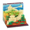 Edifício Marcante de Luoyang Montanha Laojun Modelo de Escultura em Papel Área Cênica Presente Comemorativo Cultural e Criativo Ornamento de Mesa Porta-Recados Tridimensional 3D