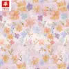 Tecido de Algodão Estampado com 60 Fios, Design Fresco e Floral, Adequado para Vestidos, Camisas e Bolsas de Mulheres e Crianças, em Estoque