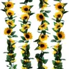 Popular Enredadera de Girasol de Amazon con 10 Flores de Girasol Grandes para Decoración, Enredadera para Envolver Tuberías del Hogar