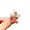 Broche de Laço Coração Simples para Mulheres, Corsage de Luxo, Alfinete Anti-Exposição para Gola Feminina, Alfinete de Cardigã, Acessório de Roupa
