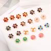 Estilo chino antiguo oro tres piezas gota de aceite seis piezas espaciador de torso DIY pulsera de cuentas collar accesorios de joyería materiales