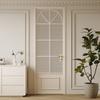 Puerta de Baño Retro Francesa Aleación de Titanio Magnesio Aluminio Balcón Dormitorio Estudio Baño Puerta Plana Estilo Nuevo