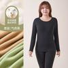 Menina Cheinha Roupa íntima térmica sem costura feminina caxemira seda plus Houde camiseta interna roupa de baixo outono roupas calça comprida conjunto inverno