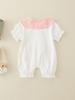 Ropa de Bebé para Niñas 2026, Ropa de Verano para Bebé de Algodón Puro Clase A, Mameluco Casual Delgado de Manga Corta para Recién Nacidos