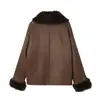 Atacado de fabricante de roupas femininas transfronteiriço 2026 novo casaco de inverno quente de dupla face estiloso estilo europeu e americano