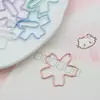 Clipes de Papel Flor de Cerejeira Macaron, Clipes Metálicos Fofos, Design Criativo para Armazenamento de Arquivos e Papéis de Teste