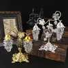 Nuevos, elegantes y lujosos frascos de glucosa para sala de estar y cocina, recipientes para especias, piezas de decoración del hogar, decoraciones para la entrada, frutas secas, frutas confitadas y dulces