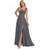 Vestido de Noche Nuevo de Verano y Otoño 2026 para Mujer de Amazon Transfronterizo, Elegante Vestido Largo con Tirante Ajustable, Vestido de Banquete
