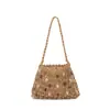 Bolsa de Praia Casual para Férias Estilo Novo Primavera 2026, Bolsa de Palha Única e Estilosa, Bolsa de Mão da Moda Étnica