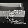 Amor Transfronterizo Zirconia Sintética Pendientes Dulces Frescos Collar E7577-X703