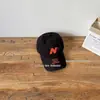 Gorra de béisbol infantil elegante de estilo coreano con letra bordada, nuevo modelo de otoño para niños y niñas, sombrero con visera para protección solar