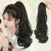 Peluca de Cola de Caballo para Mujer con Pinza Cabello Largo Ondulado de Ola Grande Celebridad de Internet Realista Natural Fibra Química Cola de Caballo Alta Trenza