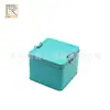 En Stock Color Sólido 120*120*95 Cuadrada Doble Cierre Caja de Hierro Caja de Embalaje para Pastel de Piña Caja de Almacenamiento Sellada Colorida