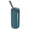 HOPESTAR P37 - Altavoz Bluetooth resistente al agua, de tela, con lámpara RGB, subwoofer portátil para exteriores, 1+1 par