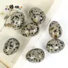 Cuentas Populares de Piedra Natural con Forma de Huevo Transfronterizas Accesorios para Hacer Joyería DIY Materiales al por Mayor