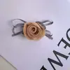 Accesorios de Flores Flor de Hilo de Rosa Coreana Flor de Cinta Hecha a Mano Ramillete Accesorios de Flores Tocado Joyería para Bodas Accesorios Semi-Terminados