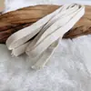 Fabricantes suministran cuerda plana de algodón blanco cremoso cuerda para la cintura cinturón trenzado de doble capa cuerda para la cintura de ropa cuerda para sombrero venta al por mayor