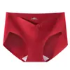 Pantaletas de Algodón Rojas en Forma de V para Maternidad para el Año de Nacimiento, Grado 10A Transpirables Antibacterianas con Refuerzo 100% Algodón Talla Grande