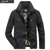 Ropa Informal para Hombre Jeep Primavera y Otoño Nueva Moda Solapa Casual para Hombre Múltiples Bolsillos Chaqueta de Moda Top 2676