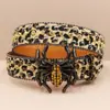 Fivela de Aranha Original Punk Nova Estampa de Leopardo Cinto de Strass Cheio de Diamantes Y2K Europeu e Americano Cinto Feminino Strass Decorativo