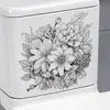 Pegatinas de Pared con Dibujos de Flores Transfronterizos para Sala de Estar, Cocina, Decoración del Hogar, Pegatinas de Arte, Pegatinas para Baño, PVC Autoadhesivo Impermeable