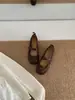Zapatos Mary Jane Estilo Retro Francés Planos para Mujer con Hebilla de Correa Única Zapatos Poco Profundos Versátiles de una Sola Correa 2026 Otoño Estilo Hong Kong