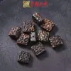Palo de Rosa Tallado Marca de Pez Accesorios DIY Pulsera Cadena de Teléfono Móvil Colgante Hueso de Pez Marca de Mano