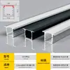 Luz Lineal LED Canaleta de Aluminio Empotrada Tira de Luz Dura de Aleación de Aluminio Lineal Negra Luz Lineal Montada en Superficie Canaleta de Aluminio