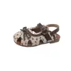 Sandálias de Verão para Meninas de 3-6 Anos, Sandálias Fechadas Estilo Princesa com Solado Macio e Estampa Floral, Sapatos de Praia Respiráveis para Crianças, Sapatos de Bebê