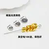 Cuentas para Rueda de Acero Inoxidable de Alto Pulido con Efecto Espejo, Cuentas Espaciadoras Grandes que Conservan el Color para Accesorios de Joyería DIY y Espaciadores de Pulsera