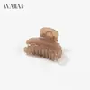 Nuevo pasador de pelo pequeño retro de color gelatina simple y elegante de Wjia para mujer, adecuado para peinados de media coleta, accesorio para el pelo tipo pinza de tiburón