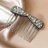 Accesorio para el Cabello de Pedrería con Forma de Lazo para Mujer Sensación de Alta Gama 2026 Nuevas Llegadas Adorno para el Cabello Peine para el Cabello Exquisito Elegante Versátil Accesorio para el Cabello