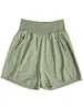 Pantalones Cortos de Running Finos de Secado Rápido para Mujer de Verano, Cintura Alta, Control de Abdomen, Adelgazantes, Corte Holgado, Pantalones Cortos para Gimnasio y Yoga