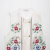 Aliexpress Comercio Exterior Transfronterizo Venta al por Mayor Ropa Europea y Americana Verano 2025 Nuevo Estilo Bordado Elegante Adelgazante Chaleco de Capas Espalda