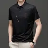 Camisa de Botones de Manga Corta para Hombre de Verano, Camisa de Manga Corta con Cuello para Hombre, Camisa Polo Casual de Negocios con Logo Irregular