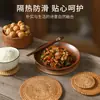 Tapete de aislamiento térmico de ratán para el hogar, tapete para olla antiquemaduras, tapete para tazón, resistente a altas temperaturas, tapete para mesa de comedor, tapete para plato resistente al calor, posavasos, soporte para tetera