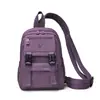Bolsa de Peito Multifuncional Feminina para Esportes ao Ar Livre Casual Ombro Único Transversal Moda Versátil Pequena Mochila de Viagem de Duas Alças