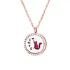 Collar Difusor de Aromaterapia para Mujer, Colgante Hueco en Oro Rosa, Puede Contener Aceites Esenciales, Apertura y Cierre Magnéticos, Venta al por Mayor de Joyería