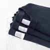 Algodão de Alta Qualidade de Xinjiang! Camiseta Base Casual Solta de Manga Curta com Gola Redonda, Cor Sólida, Azul Marinho, 300g, Tecido Pesado, Ombros Levemente Caídos