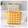 Bolso Tejido de PVC de Moda Nuevo Bolso Tejido de Plástico Color Caramelo Bolso Bandolera Cesta Bolsa de Picnic Bolsa de Playa Cesta para Verduras